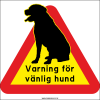 Skylt "Varning för Vänlig Hund" Labrador. Varningsskylt för din charmiga hund så alla är redo att gulla med din fina hund.