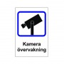 Varning Kamera övervakningsdekaler 200mmx300mm med klister