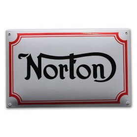 Norton Emalj Skylt
