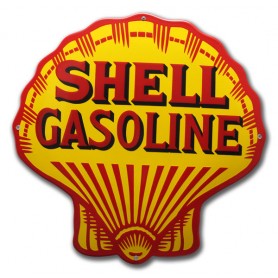 Shell bensin emaljskylt