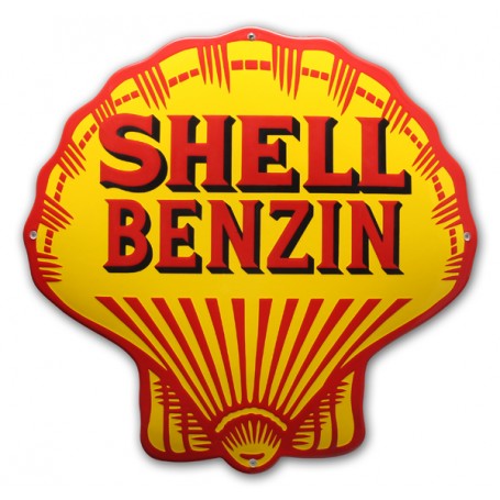 Shell bensin emaljskylt