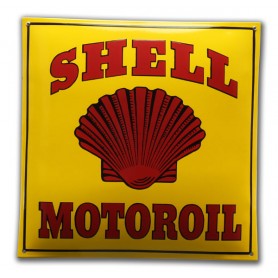 Shell Emaljskylt med motorolja