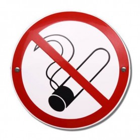 Emalj Rökning förbjuden